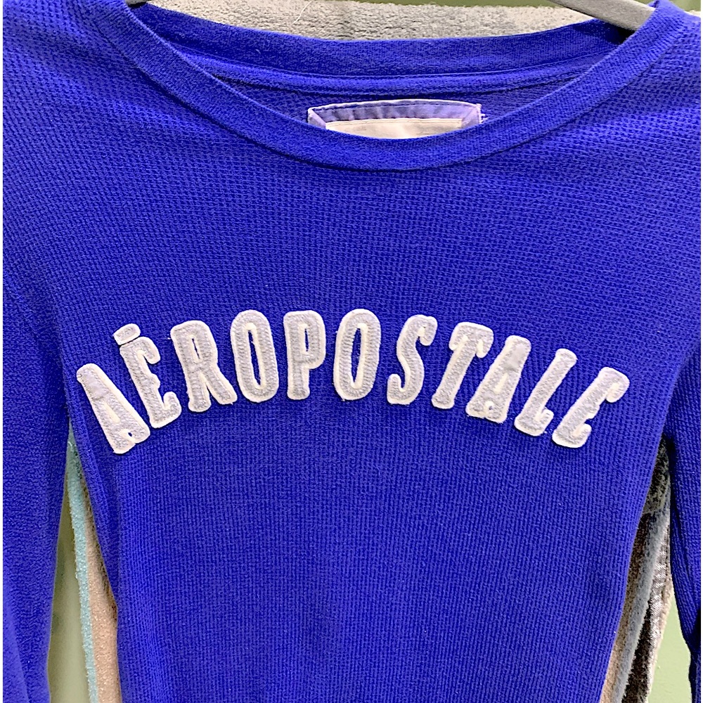 Aeropostale thermal 3/4 length sleeve pullover